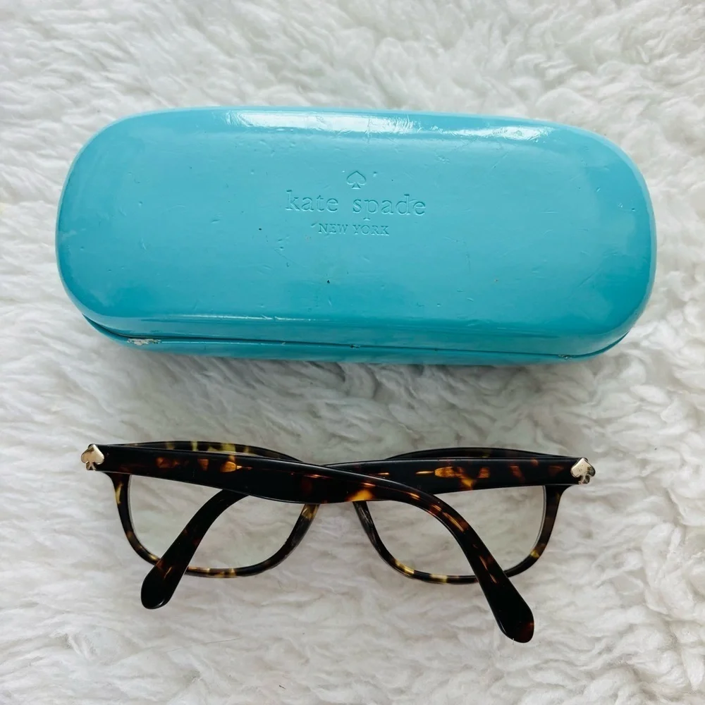 Kate Spade New York Dark Brown Tortoise/Multicolor Eyeglasses Frame only w/ Case